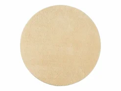 Clearance the carpet Alfombra pelo corto lavable antideslizante - Oro - 200 cm Redondo - RELAX Dorado