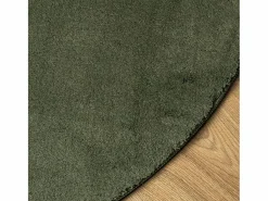 Alfombra pelo corto suave lavable HUARTE bosque Ø 100 cm ES91361 Verde