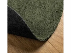 Alfombra pelo corto suave lavable HUARTE bosque Ø 100 cm ES91361 Verde