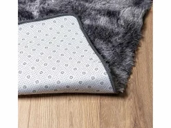 Online Alfombra peluda NAVARRA oscuro 160x160 cm Gris