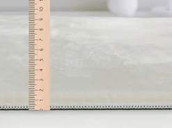 the carpet Alfombra piel sintética suave lavable - Crema - 120 cm Redondo - COSY