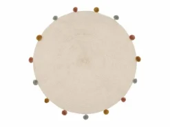Atmosphera for Kids Alfombra pompon algodón 90x90cm