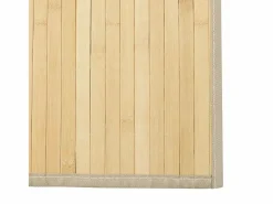 Alfombra rectangular de bambú natural claro 70x300 cm