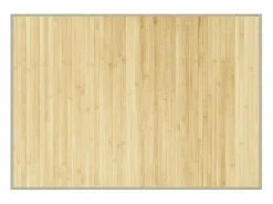 Clearance Alfombra rectangular de bambú natural claro 70x100 cm Color natural oscuro