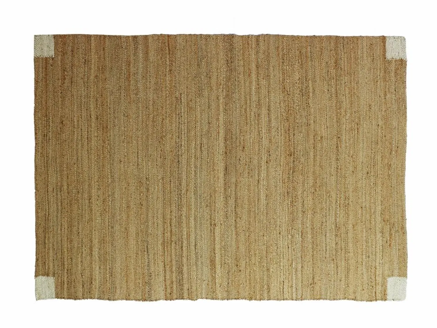 Outlet OZAIA Alfombra rectangular de yute trenzado 100% - 160 x 230 cm - Natural - DAYA Color natural claro