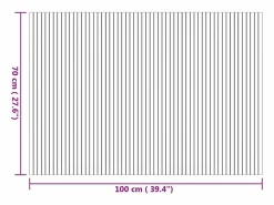 Discount Alfombra rectangular natural de bambú 70x200 cm Alfombra De Cocina|Alfombra De Cocina