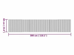 Clearance Alfombra rectangular natural de bambú 60x300 cm Marru00f3n