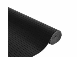 Outlet Alfombra rectangular negra de bambú 80x100 cm Alfombra De Cocina|Alfombra De Cocina