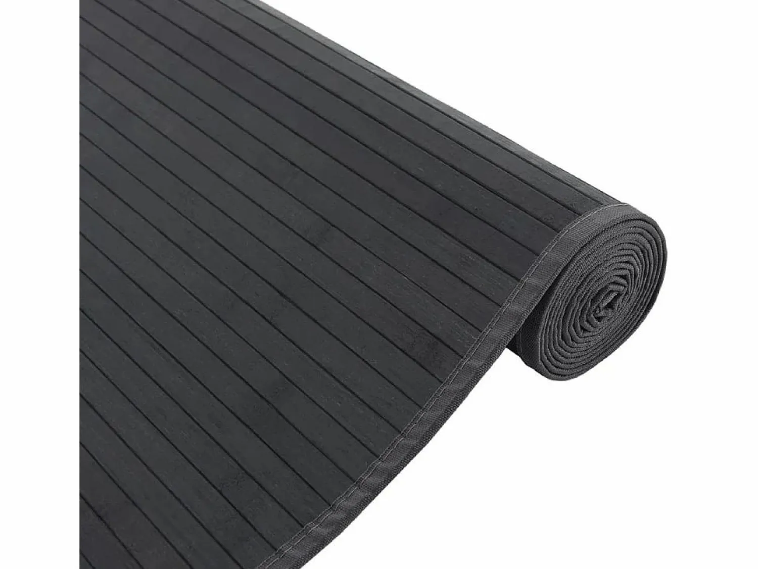 Sale Alfombra rectangular negra de bambú 80x200 cm Alfombra De Cocina|Alfombra De Cocina