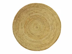 Outlet Alfombra redonda - 100% yute trenzado - D. 200 cm - Natural - JAIPUR Alfombra Redonda|Alfombra De Salón