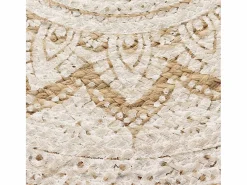 Clicnbuy Alfombra redonda 150 cm yute trenzado estampado