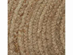 Clicnbuy Alfombra redonda 90 cm yute trenzado