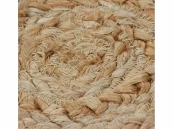 Clicnbuy Alfombra redonda 120 cm yute trenzado con diseño