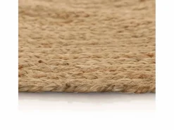 Clicnbuy Alfombra redonda 120 cm yute trenzado