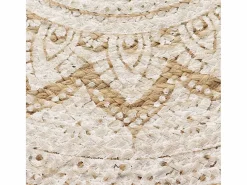 Clicnbuy Alfombra redonda 120 cm yute trenzado estampado