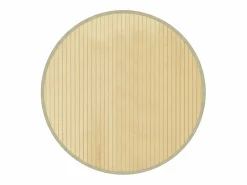 Discount Clicnbuy Alfombra redonda bambú color natural claro 60 cm Beige
