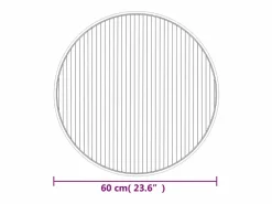 New Clicnbuy Alfombra redonda bambú marrón oscuro 60 cm Marru00f3n