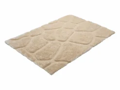 Clearance OZAIA Alfombra shaggy de pelo largo - 200 x 290 cm - Gris - PIETRA Beige