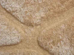 Clearance OZAIA Alfombra shaggy de pelo largo - 200 x 290 cm - Gris - PIETRA Beige