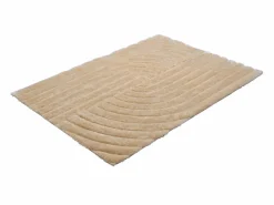 Discount Vente-unique Alfombra shaggy de pelo largo en relieve, 200 x 290 cm, oscuro, MERISA Beige
