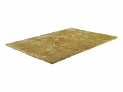 OZAIA Alfombra shaggy de pelo largo - Dorada - 160 x 230 cm - poliéster - GLITTER