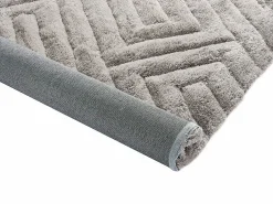 OZAIA Alfombra shaggy efecto 3D MAZE poliéster bicolor 160x230cm