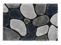 OZAIA Alfombra shaggy PIETRA - poliéster - 200 x 290 cm -
