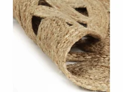 Sale Clicnbuy Alfombra tejida a mano de yute trenzado 90 cm Marru00f3n