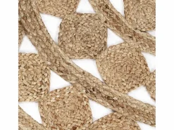 Sale Clicnbuy Alfombra tejida a mano de yute trenzado 90 cm Marru00f3n