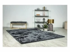 Meublorama Alfombra 150x80, diseño G008R color grafito - Confort y elegancia para su interior.