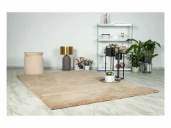 Meublorama Alfombra 170x120cm, diseño D005M color champán - Confort y elegancia para tu interior