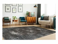 Discount Alfombra 150x80cm, diseño E209E color plata - Confort y elegancia para su interior. Alfombra Infantil