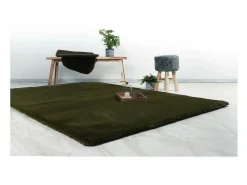 Online Meublorama Alfombra 290x200cm, diseño H008N en tono verde albahaca - Confort y elegancia para su interior. Verde pino