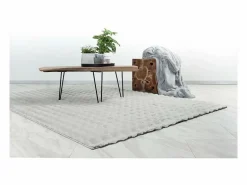 Online Meublorama Alfombra 290x200cm, diseño H008Y color plata - Confort y elegancia para su interior. Gris