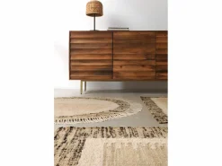 Alfombra yute lana y algodón 120 cm diam.