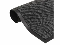 Alfombras de entrada rectangulares de nudo 2 uds gris 60x90 cm ES111718