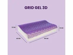 Sale Almohada GRID GEL 3D Cervical Talla Altura 12 cm Almohada