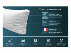 Soleil d'ocre Almohada plano en algodón 90 cm CLOUD