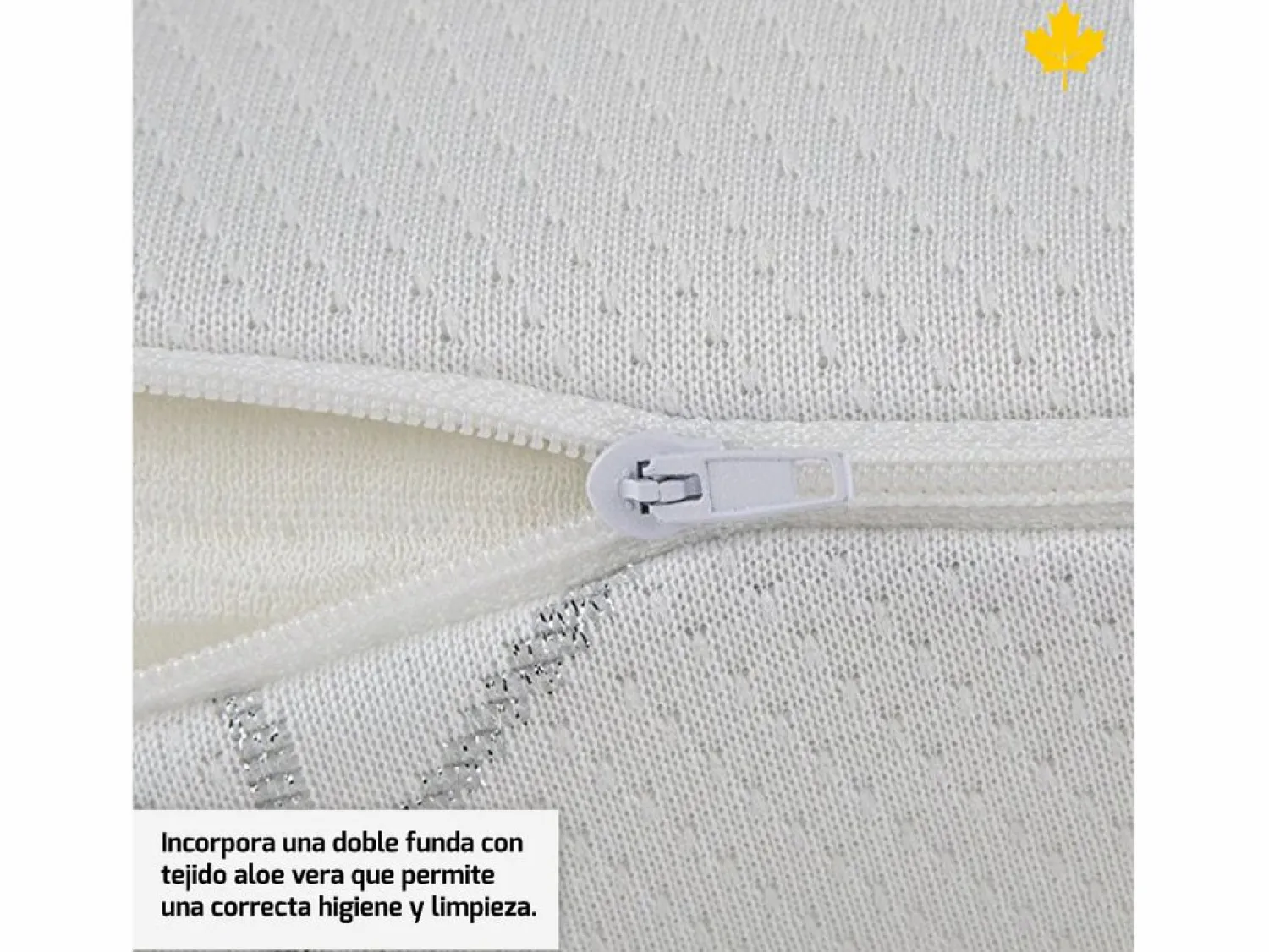 Almohada Viscoelastica 105 cm Descansin | Efecto nube | Visco | Alivia Tensiones | Doble Funda