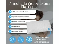 Online Almohada Viscoelástica Eko Copos 105 cm Blanco Almohada
