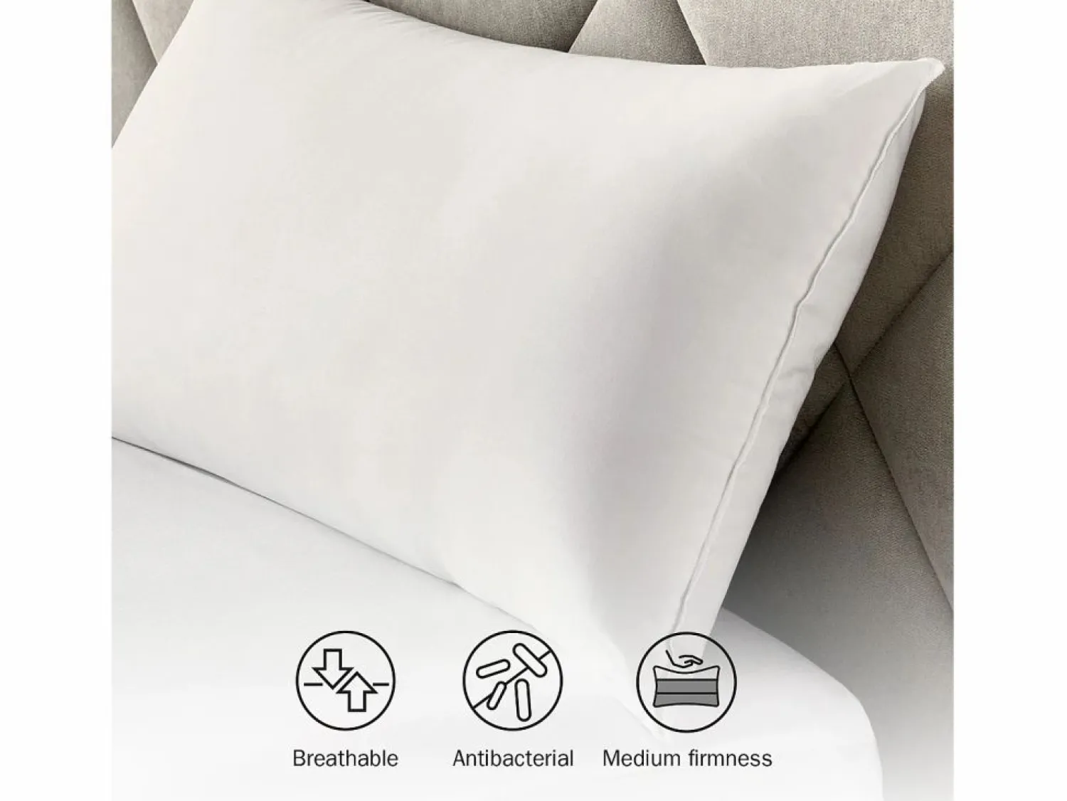 PIKOLIN Almohada 40x60cm | HOME | Fibra | Tratamiento Antibacteriano