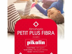 Outlet PIKOLIN Almohada 70x40cm | Petit Plus | Fibra | Boca abajo Blanco
