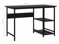 Garden Furniture André-Léon Escritorio para ordenador de MDF y metal 105x50x72 cm