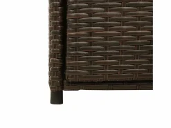 New Garden Furniture Annemarie Armario de almacenaje de jardín ratán PE marrón 55x55x111 cm Marru00f3n