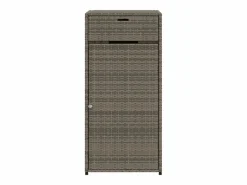 Discount Annemarie Armario de almacenaje de jardín ratán PE 55x55x111 cm Armario De Jardín