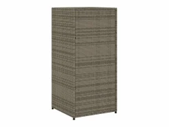 Discount Annemarie Armario de almacenaje de jardín ratán PE 55x55x111 cm Armario De Jardín