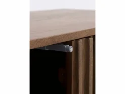 Aparador 4 puertas de madera maciza de mango y base metálica