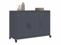 vidaxl Aparador acero 100,5x39x72 cm