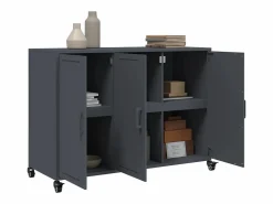 vidaxl Aparador acero 100,5x39x72 cm