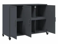 vidaxl Aparador acero 100,5x39x72 cm